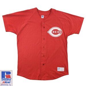 Cincinnati Reds Vintage Baseball Jersey Russell Athletic NuBlend USA Large